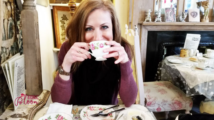 Tea time at Well Walk tea room